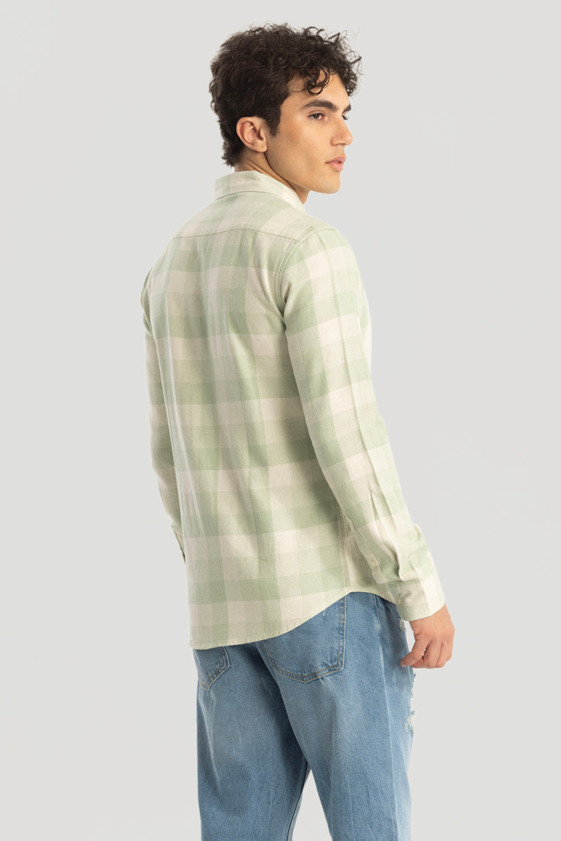 Green Gingham Checks Shirt