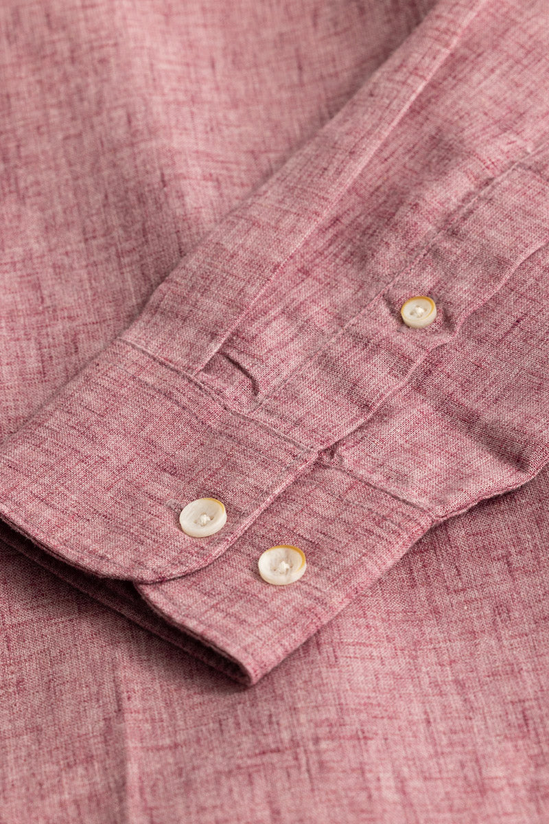 Pink Linen Blend Shirt