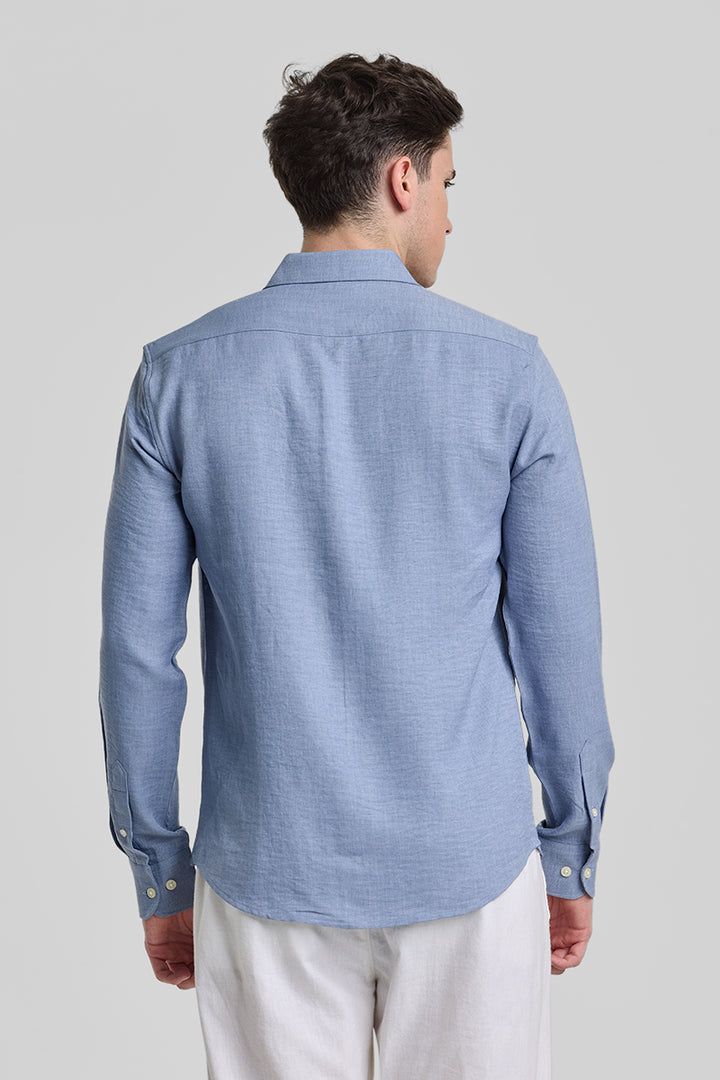 Blue Slim Fit Shirt