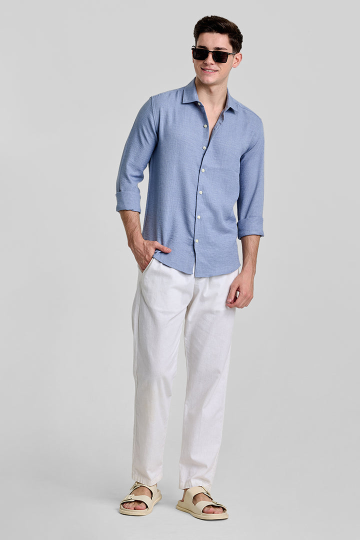 Blue Slim Fit Shirt