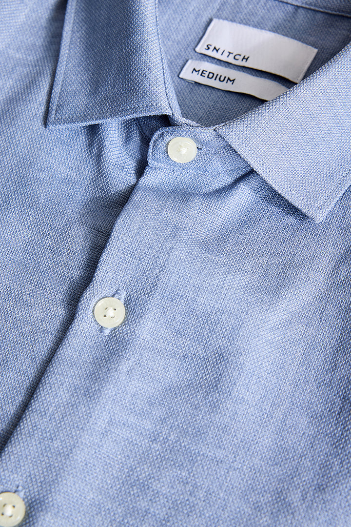 Blue Slim Fit Shirt