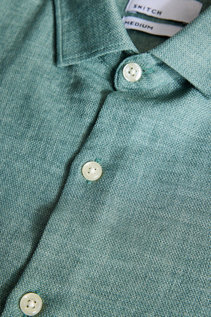 Mint Green Slim Fit Shirt