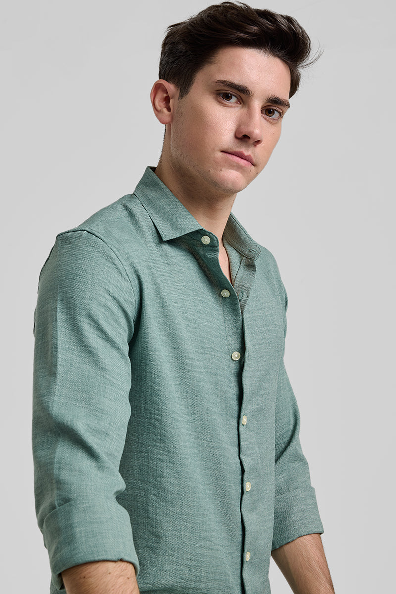 Mint Green Slim Fit Shirt