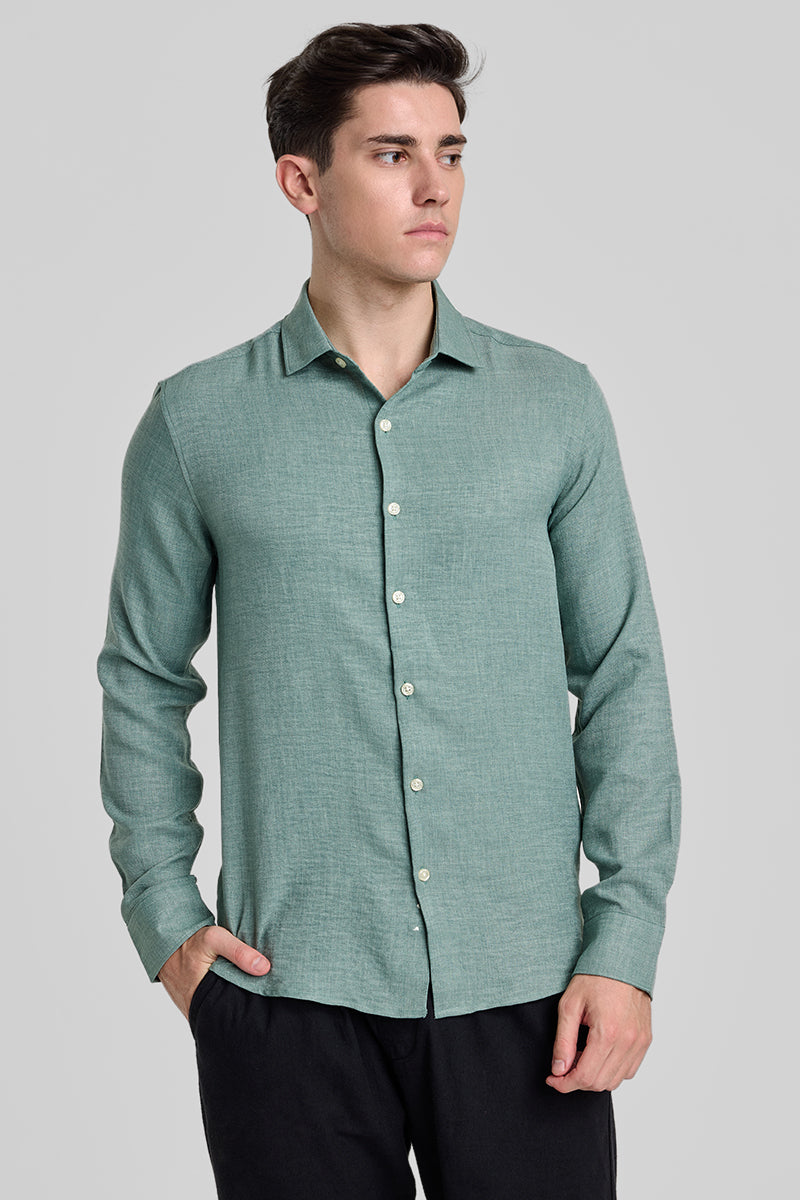 Mint Green Slim Fit Shirt