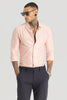 Light Pink Embroidered Stretch Shirt