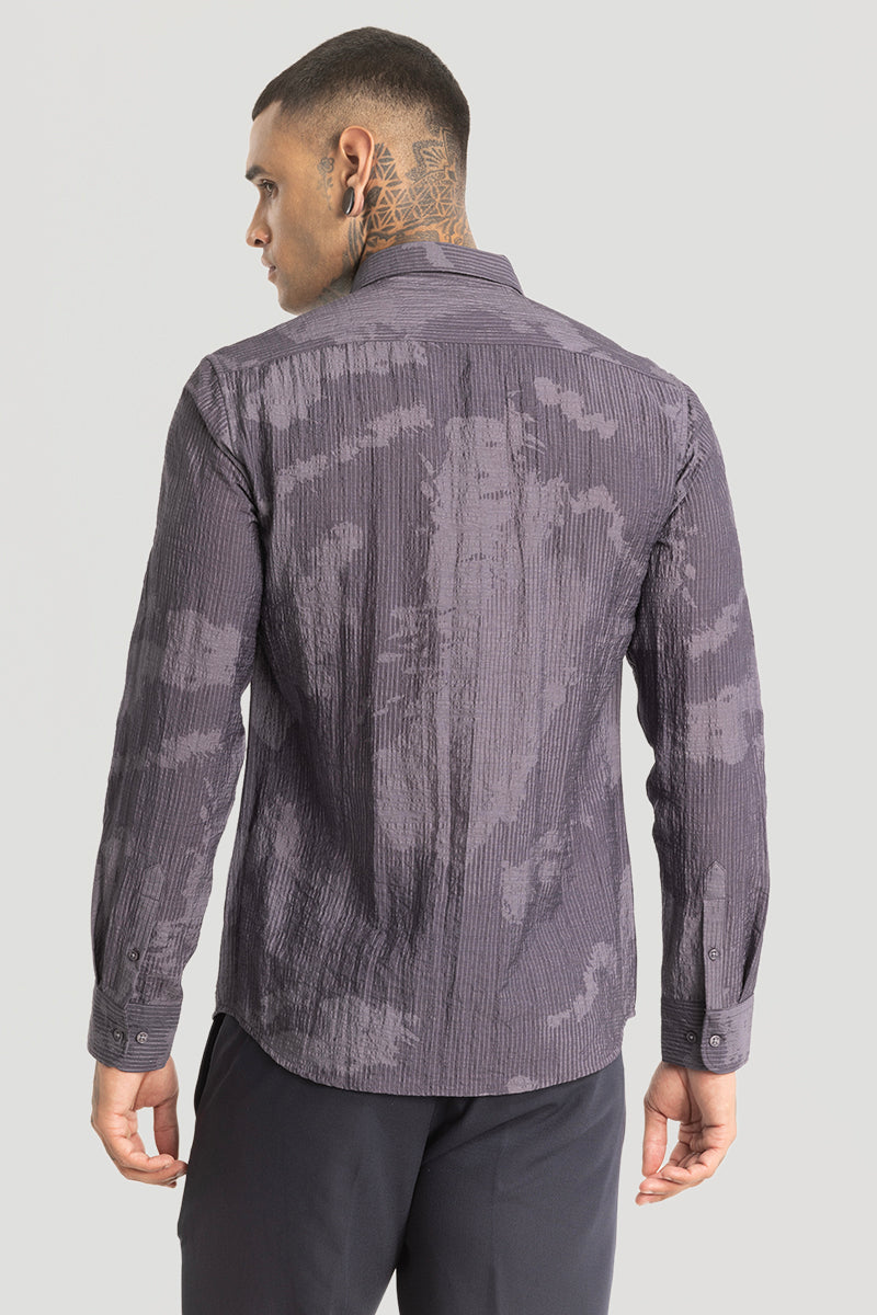 Purple Crushed Abstract Shirt