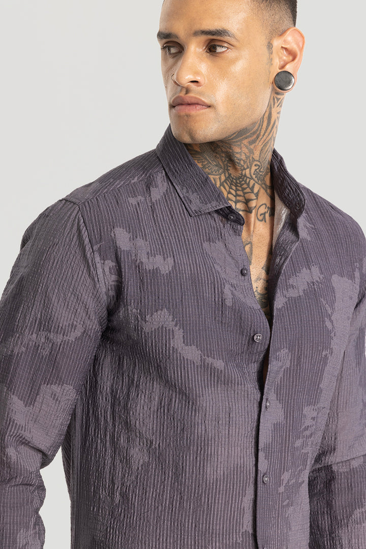 Purple Crushed Abstract Shirt