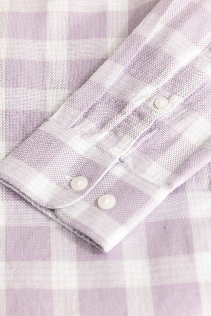 Lavender Tartan Checks Shirt