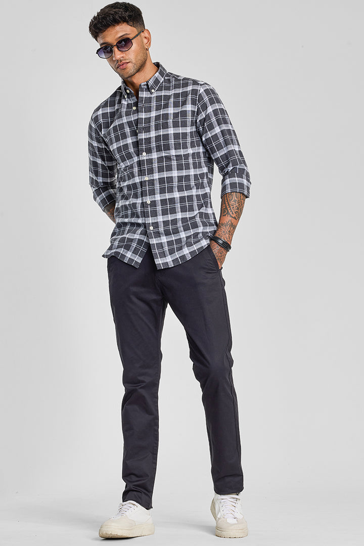 Grey Checks Oxford Shirt