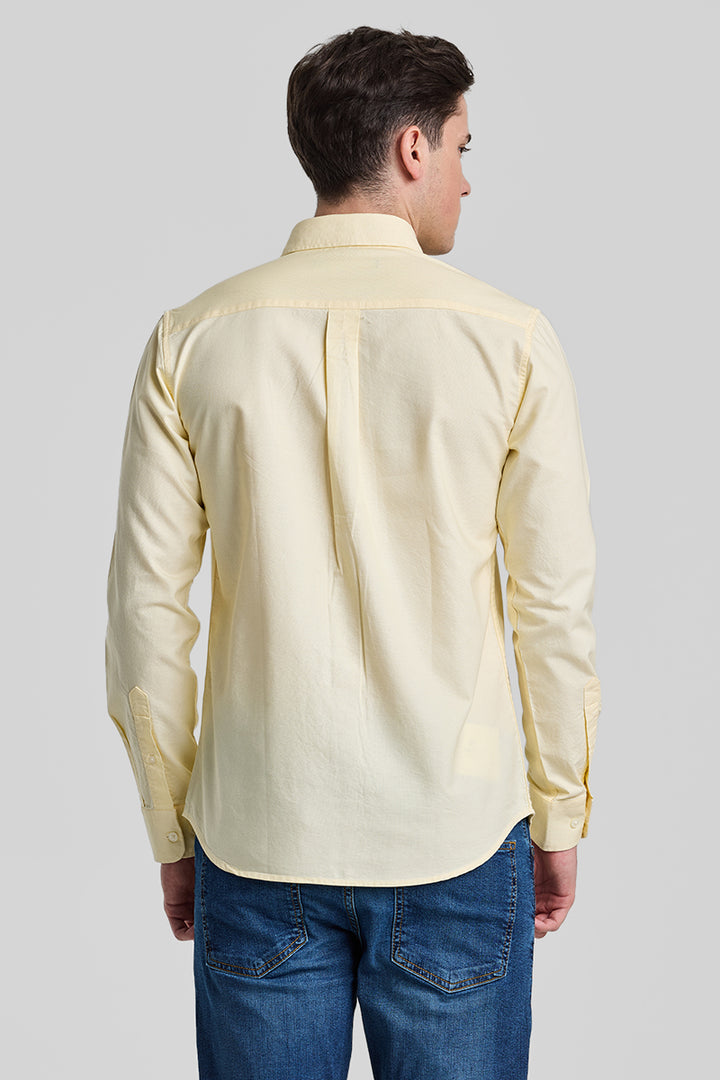 Yellow Solid Oxford Shirt