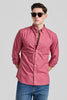 Pink Solid Oxford Shirt