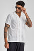 White Cuban Crochet Shirt