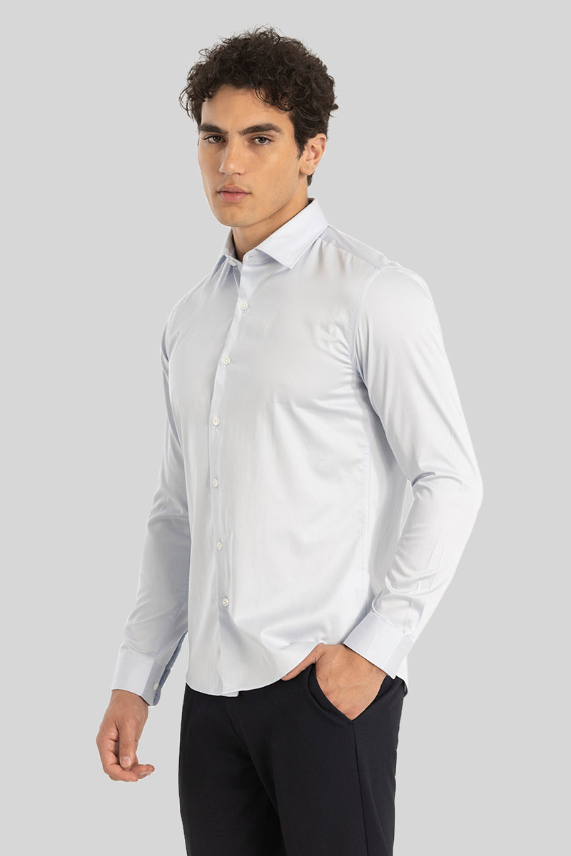 Powder Blue Giza Cotton Shirt