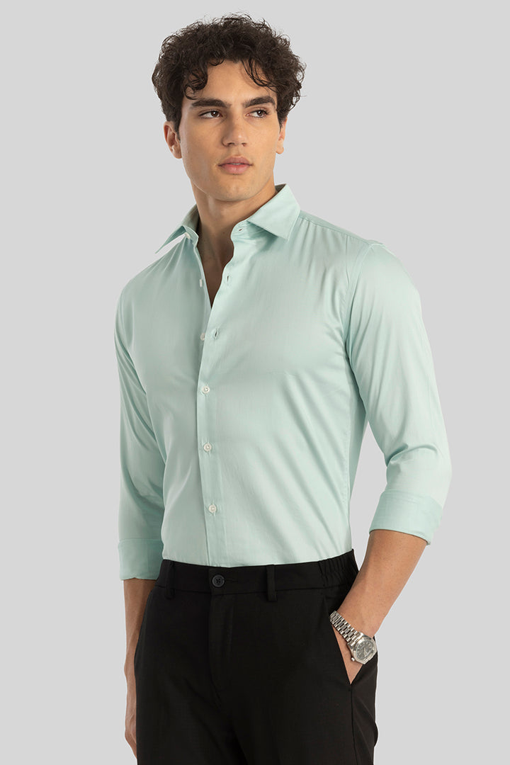 Green Giza Cotton Shirt