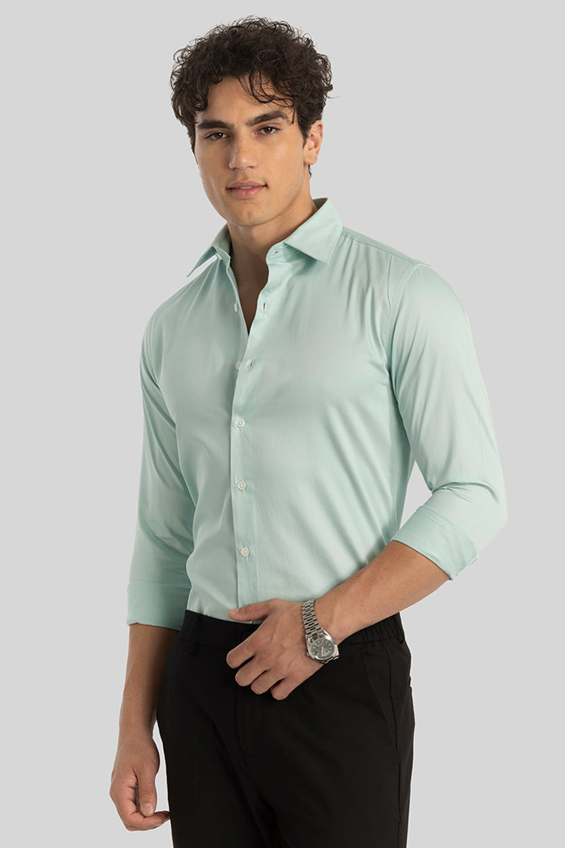 Green Giza Cotton Shirt