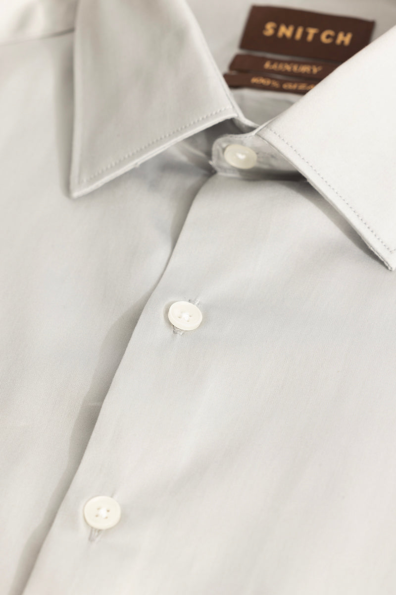 Light Grey Giza Cotton Shirt