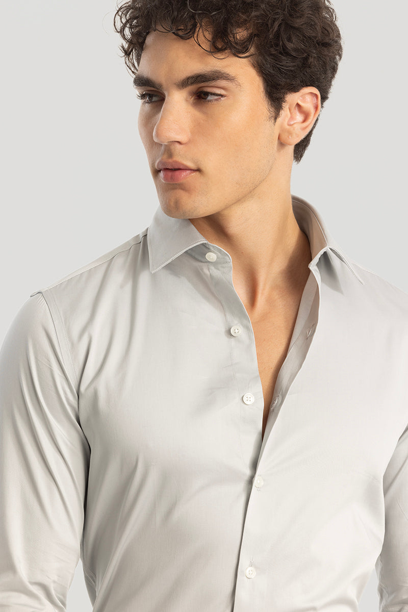 Light Grey Giza Cotton Shirt