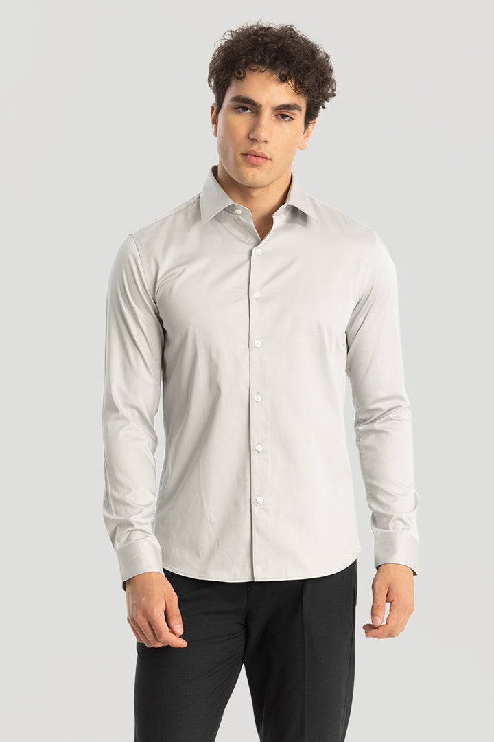 Light Grey Giza Cotton Shirt