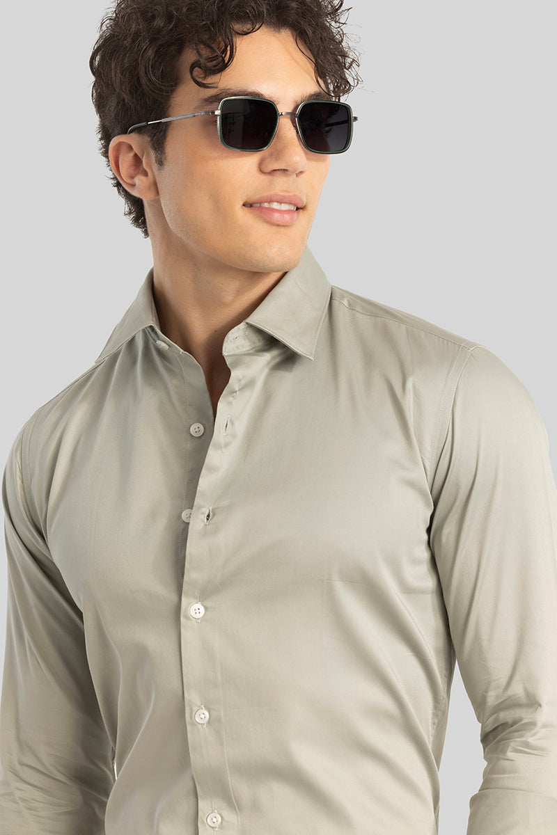 Light Green Giza Cotton Shirt