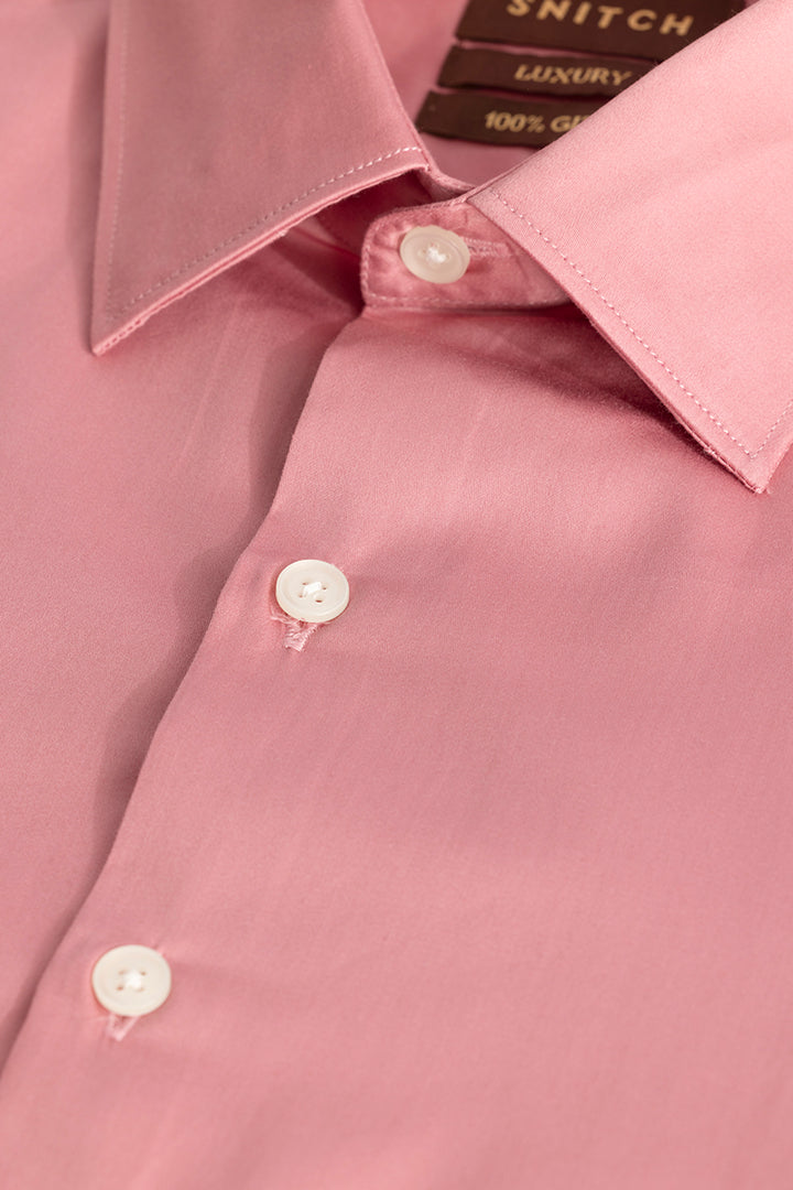 Pink Giza Cotton Shirt