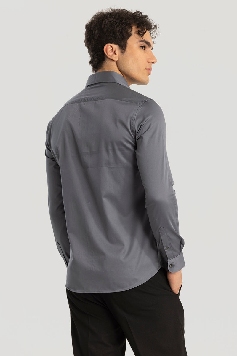 Grey Giza Cotton Shirt