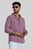 Mauve Self-Design Shirt