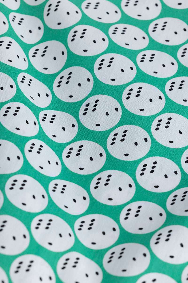 Dice Print Aqua Green Pyjama