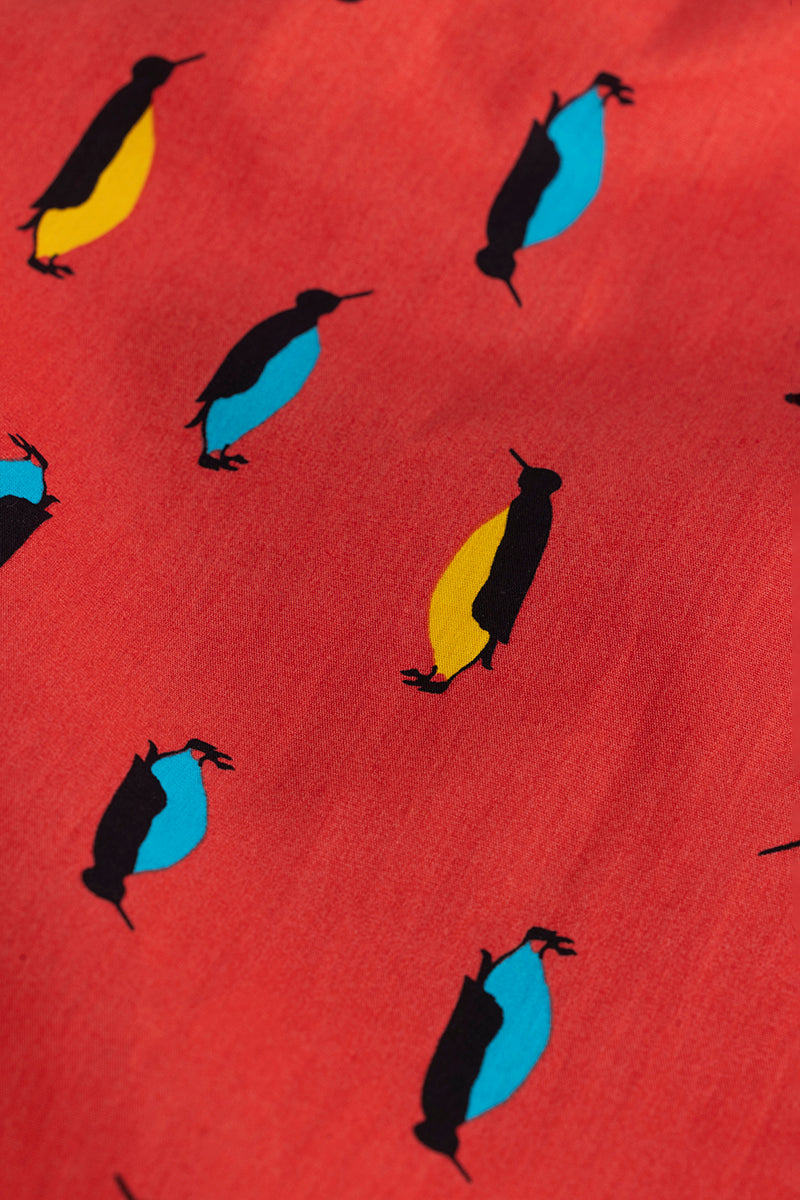 Penquin Print Red Pyjama