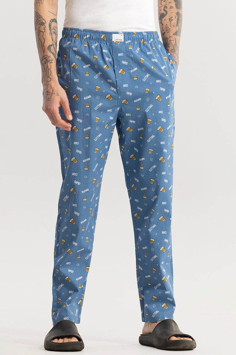 Chai Print Blue Pyjama