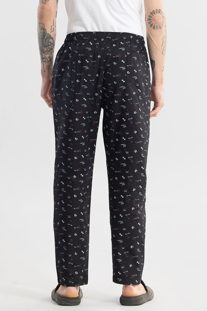 Urban Print Black Pyjama