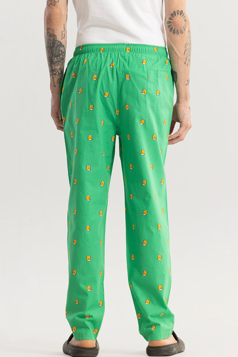 Beer Print Green Pyjama