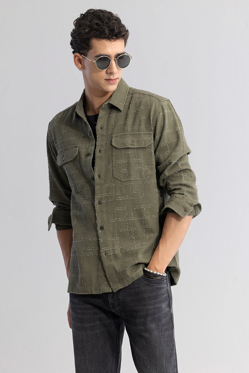 Fabric Fusion Olive Green Shirt