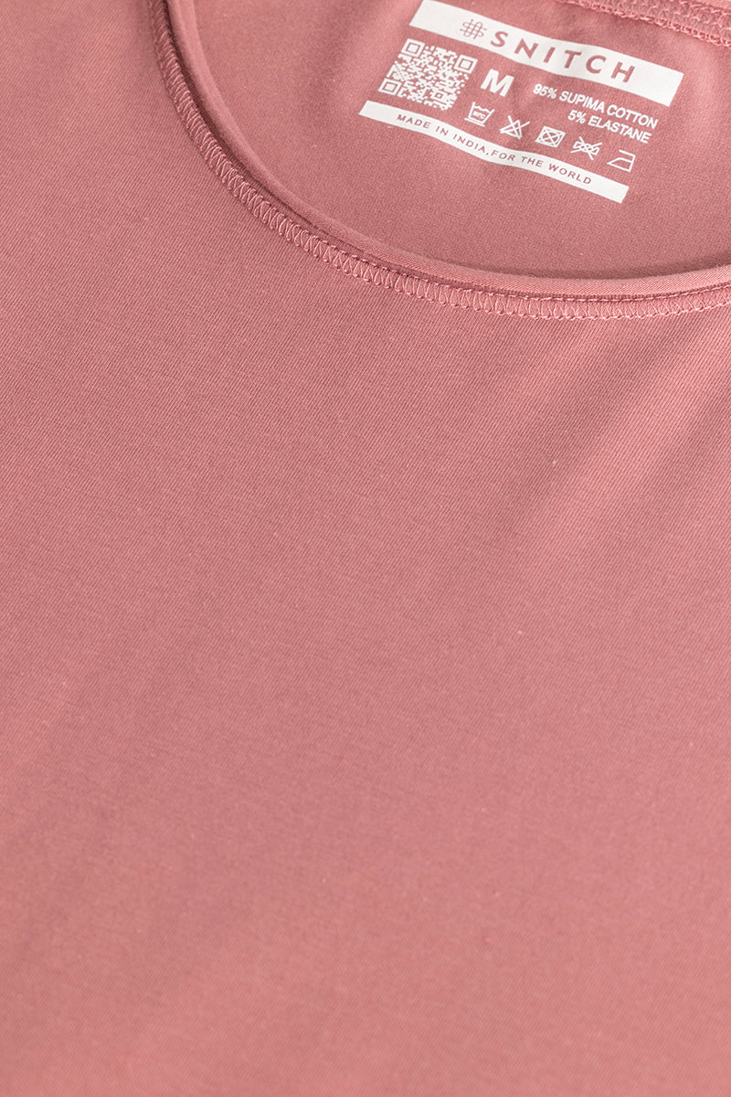 Raw Edge Salmon Pink T-Shirt