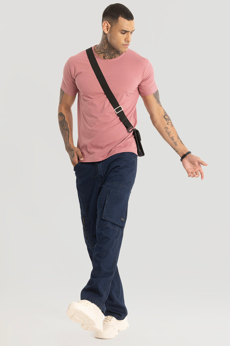 Raw Edge Salmon Pink T-Shirt