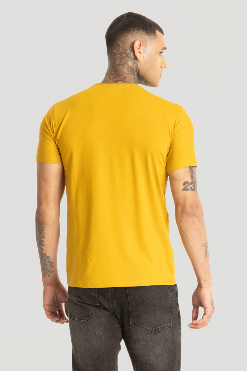 Raw Edge Mustard T-Shirt