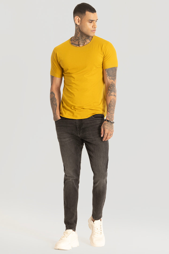 Raw Edge Mustard T-Shirt