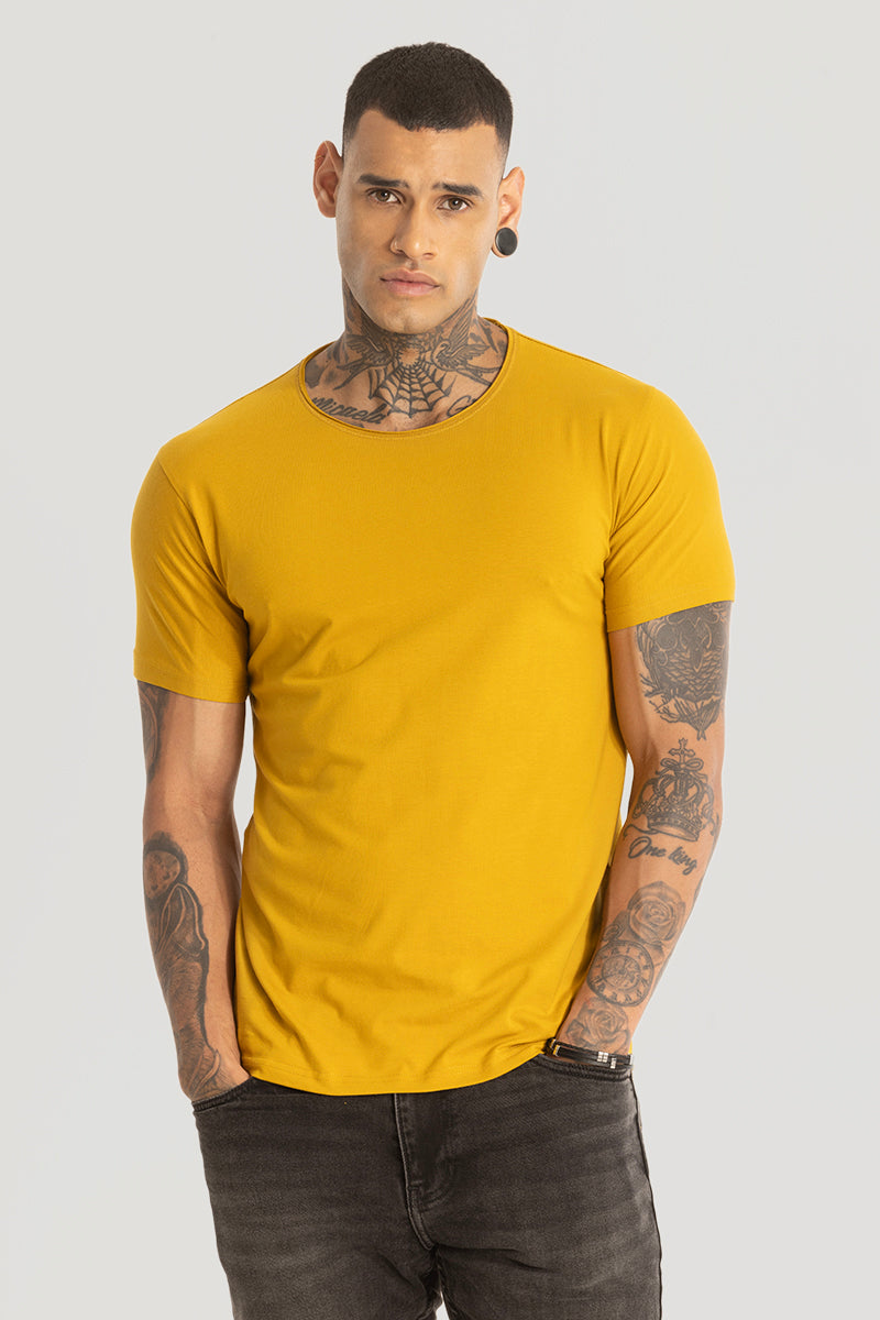 Raw Edge Mustard T-Shirt