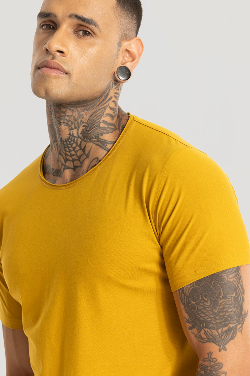 Raw Edge Mustard T-Shirt