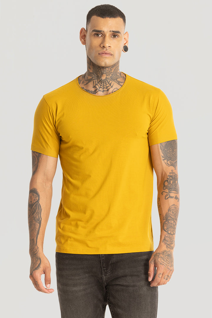 Raw Edge Mustard T-Shirt