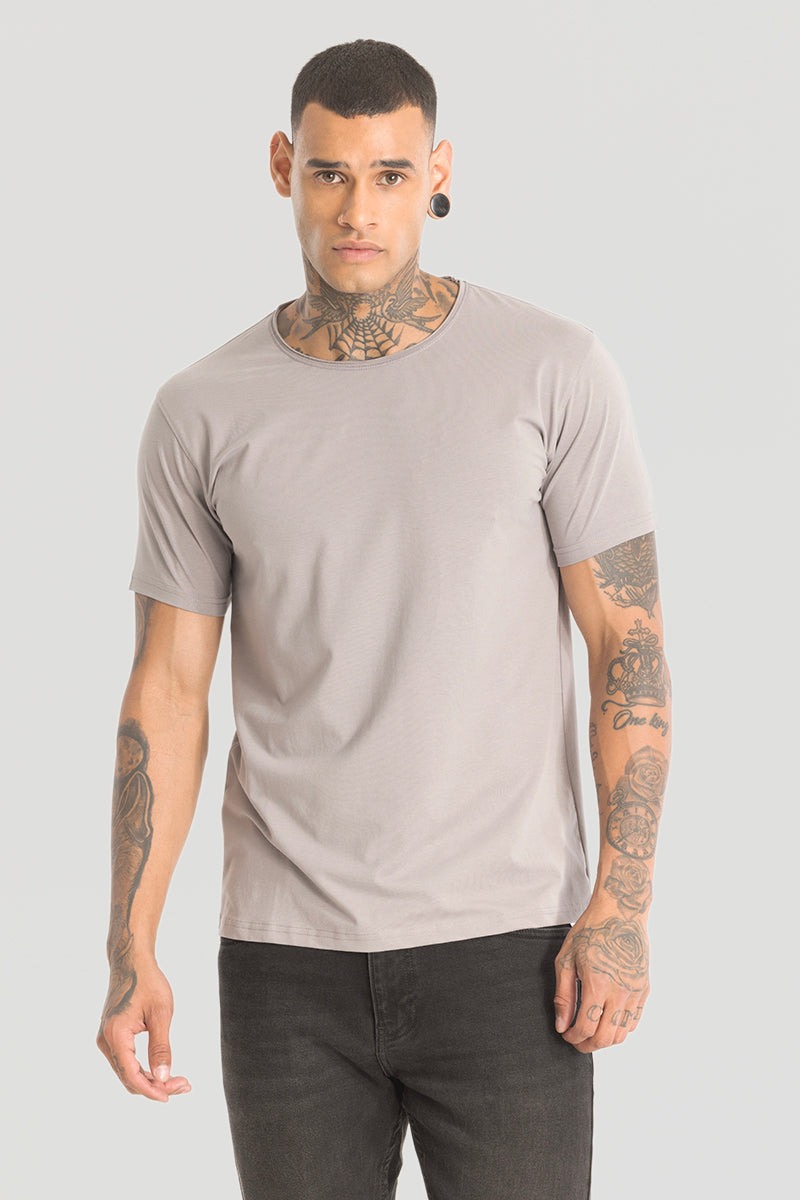 Raw Edge Grey T-Shirt