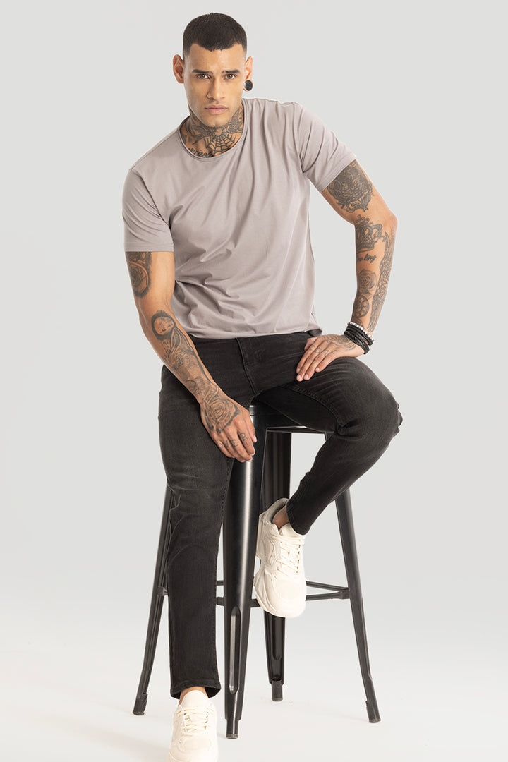 Raw Edge Grey T-Shirt