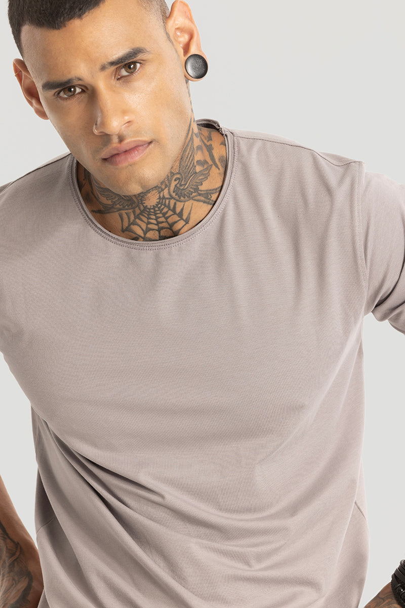 Raw Edge Grey T-Shirt