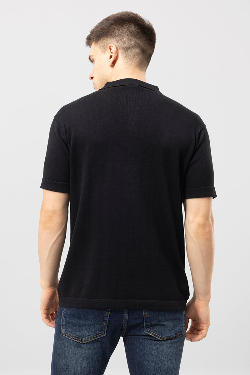 Canyon Black Polo T-Shirt