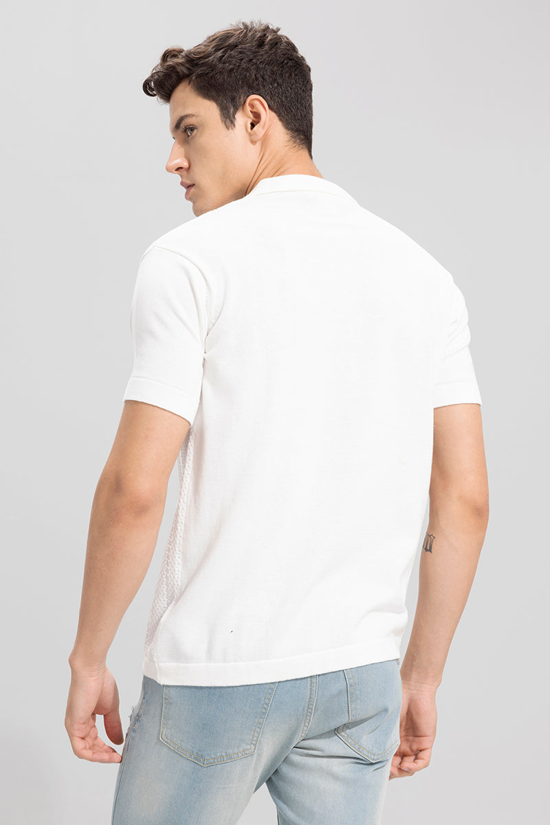 Canyon White Polo T-Shirt