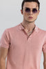 Effortless Chic Peach Polo T-Shirt