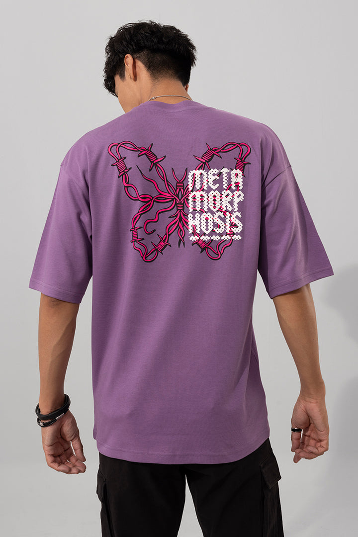 Metamorphosis Lavender Oversized T-Shirt