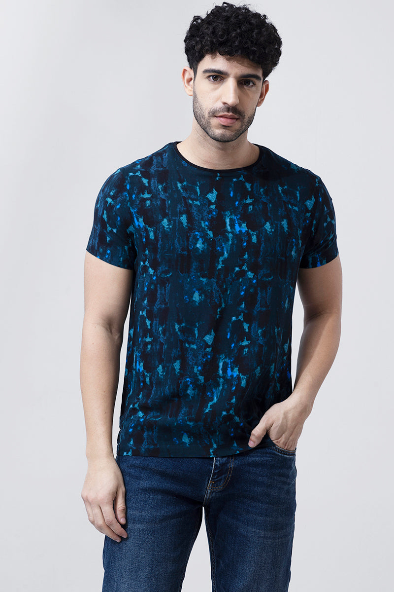 Impasto Blue T-Shirt