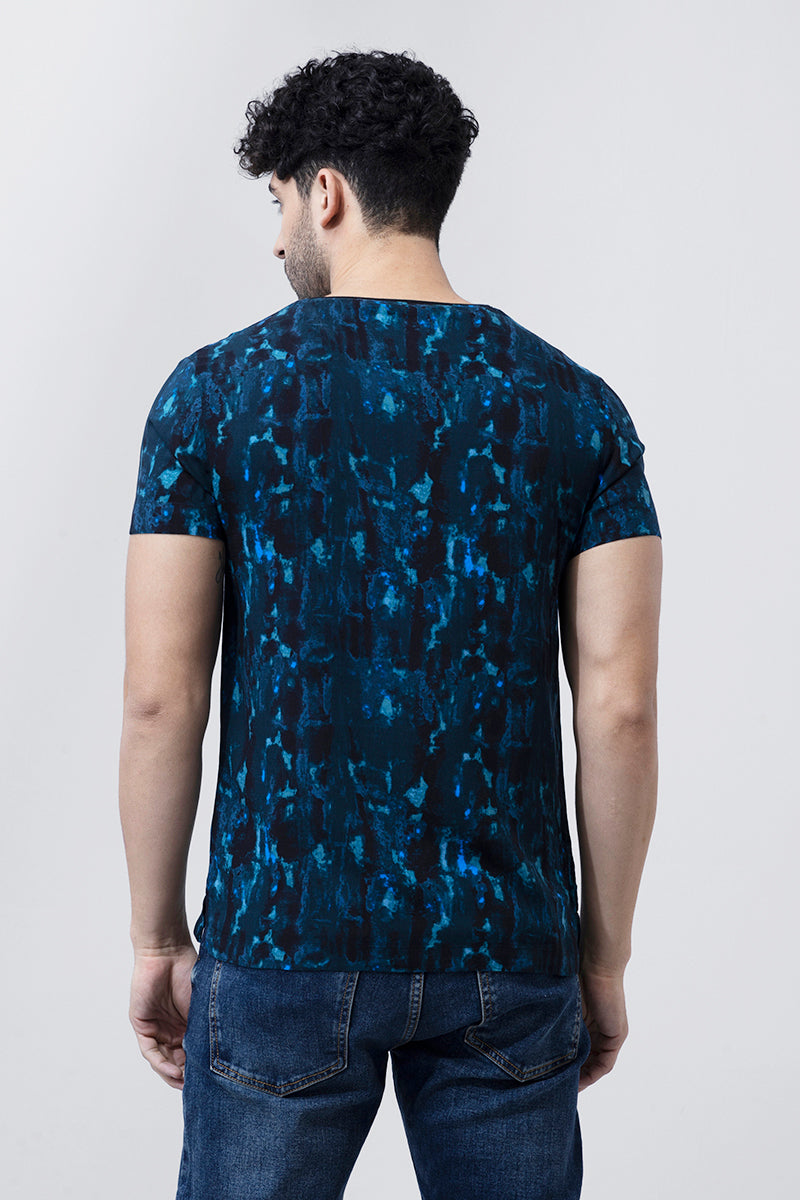 Impasto Blue T-Shirt