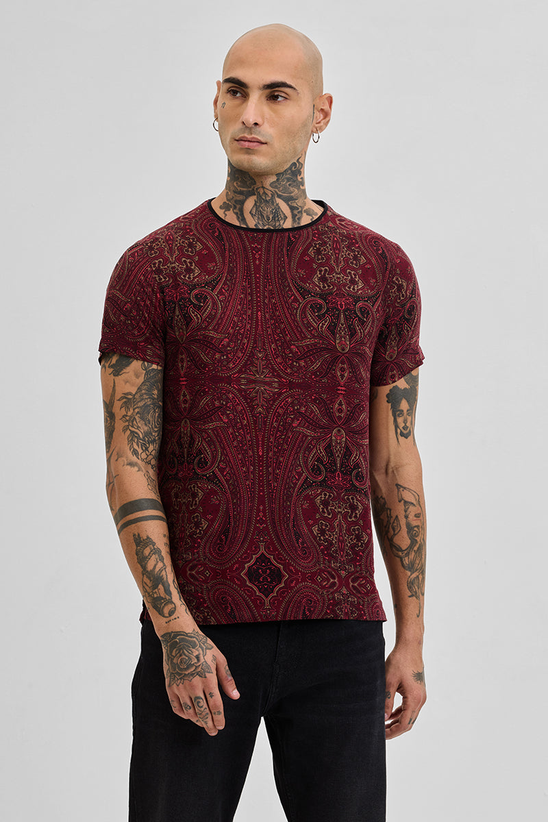 Artic Paisley Red T-Shirt