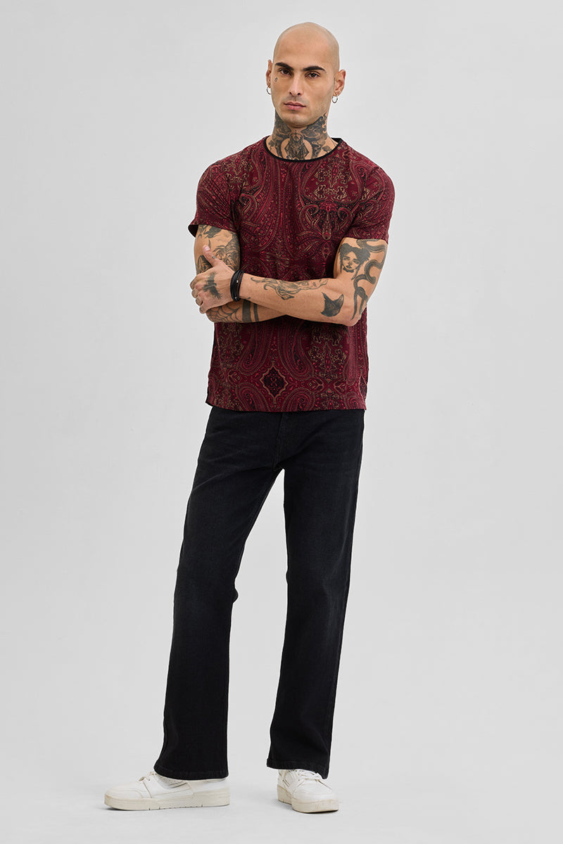 Artic Paisley Red T-Shirt